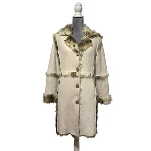 Women's Faux Suede & Fur Coat Ranch Yellowstone Penny Lane True Grit MEDIUM‎ USA